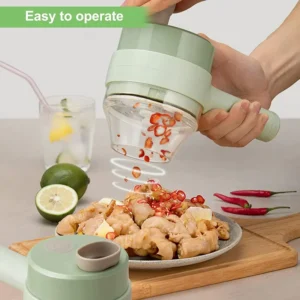Electric Handheld Vegetable Cutter Slicer Multifunctional Food Chopper Compact Durable And Easy