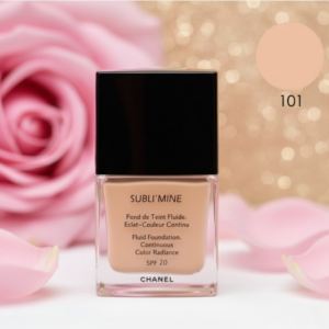 Chanel Sublimine Fluid Foundation Continuous Color Radiance SPF 20 Shade 101 Exact