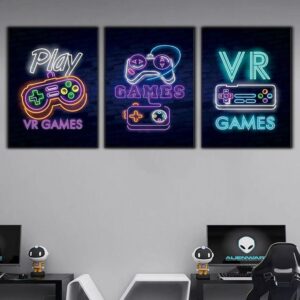 3pcs Gaming Stickytiles Frames Providing Creative Style Bold Look Modern Appearance And