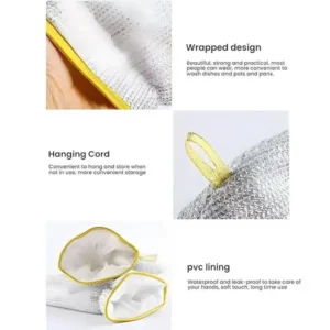 (1 pcs ) Multipurpose Wire Dishwashing Gloves Dishwashing Rags