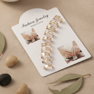 10 Pcs Adjustable Alloy Rings Set