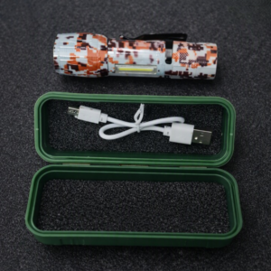 Commando Mini Rechargeable LED Tactical Flashlight with Storage Box