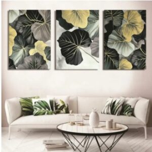 Set Of 3 Sticky Wooden Canvas Frames