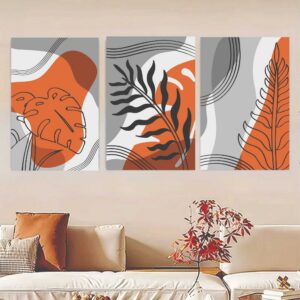 Set Of 3 Flower Frame Photo Type Frame Wooden Material Digital Printing.(8x11inches)