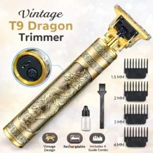 Vintage T9 Professional Trimmer – Close-Cutting T-Blade Hair Clipper