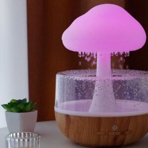 Rechargeable Cloud Rain Aroma Diffuser And LED Humidifier - Elegant Ambient Night