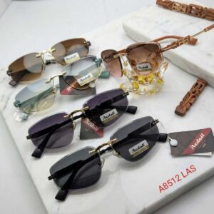 A8512 LAS - Ladies Fancy Rimless Sunglasses Stylish Fashion Eyewear