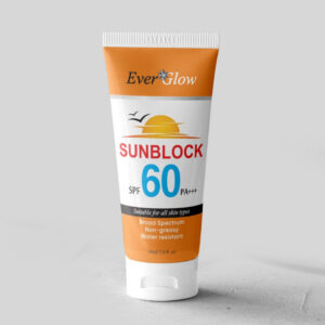Ever Glow Whitening Sunblock SPF 60 – Brightening & Broad Spectrum Protection
