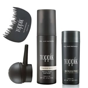 Toppik Hair Building Fiber ( 27.5g ) Pack of 4 Complete Kit