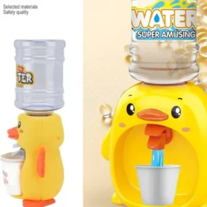 Mini Duck Water Dispenser Toy Drinking Fountain – Cute Yellow Duck Design