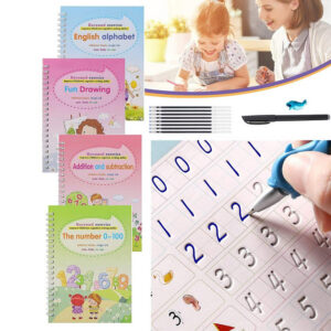 4 Pcs Set Magic Practice Copybook Book