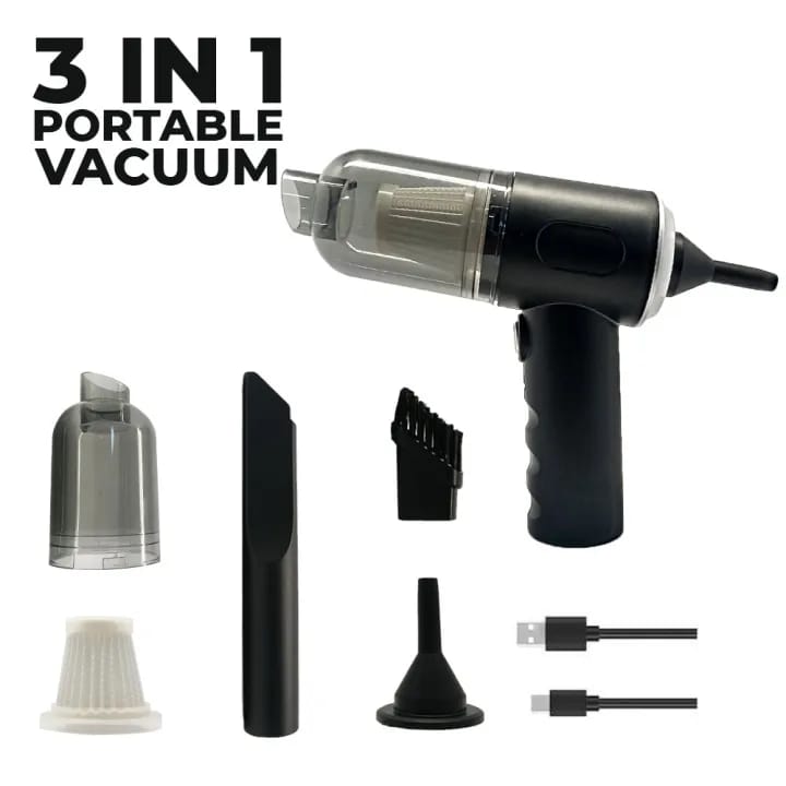 3 in 1 AS- 228 Mini USB Rechargeable Vacuum Cleaner, Vacuum - Image 2